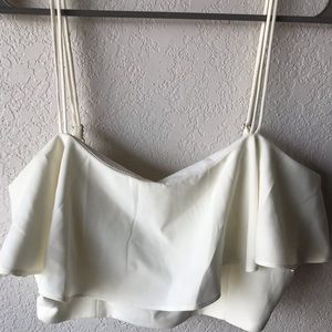 White crop top!